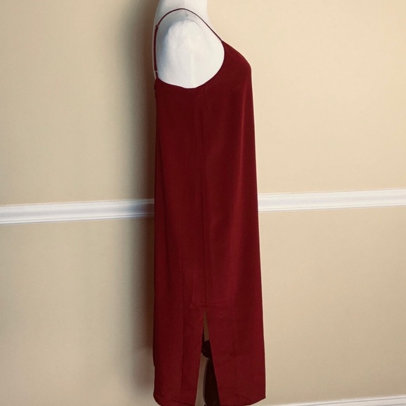 NWT Madewell Silk Eva Side-Slit Slip Dress Midi - Picture 5 of 9